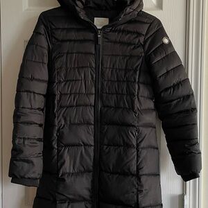Zara kids 11/12 yrs old hight 152cm black mid to long jacket - Adult XXS